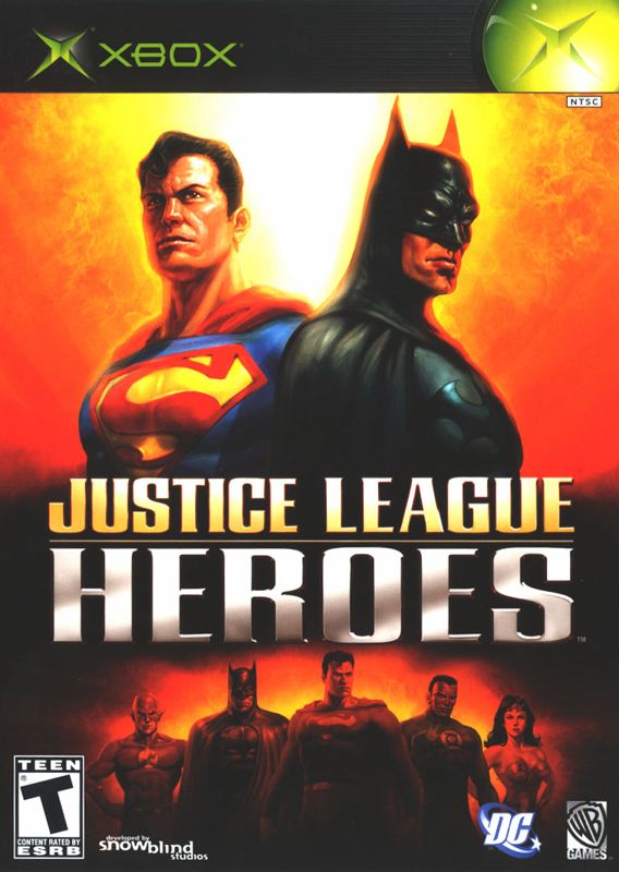 Justice League Heroes box art for Xbox
